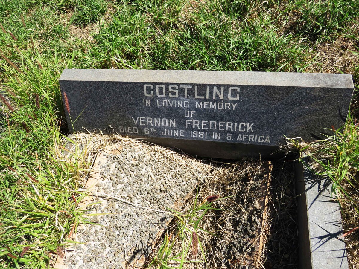 GOSTLING Vernon Frederick -1981