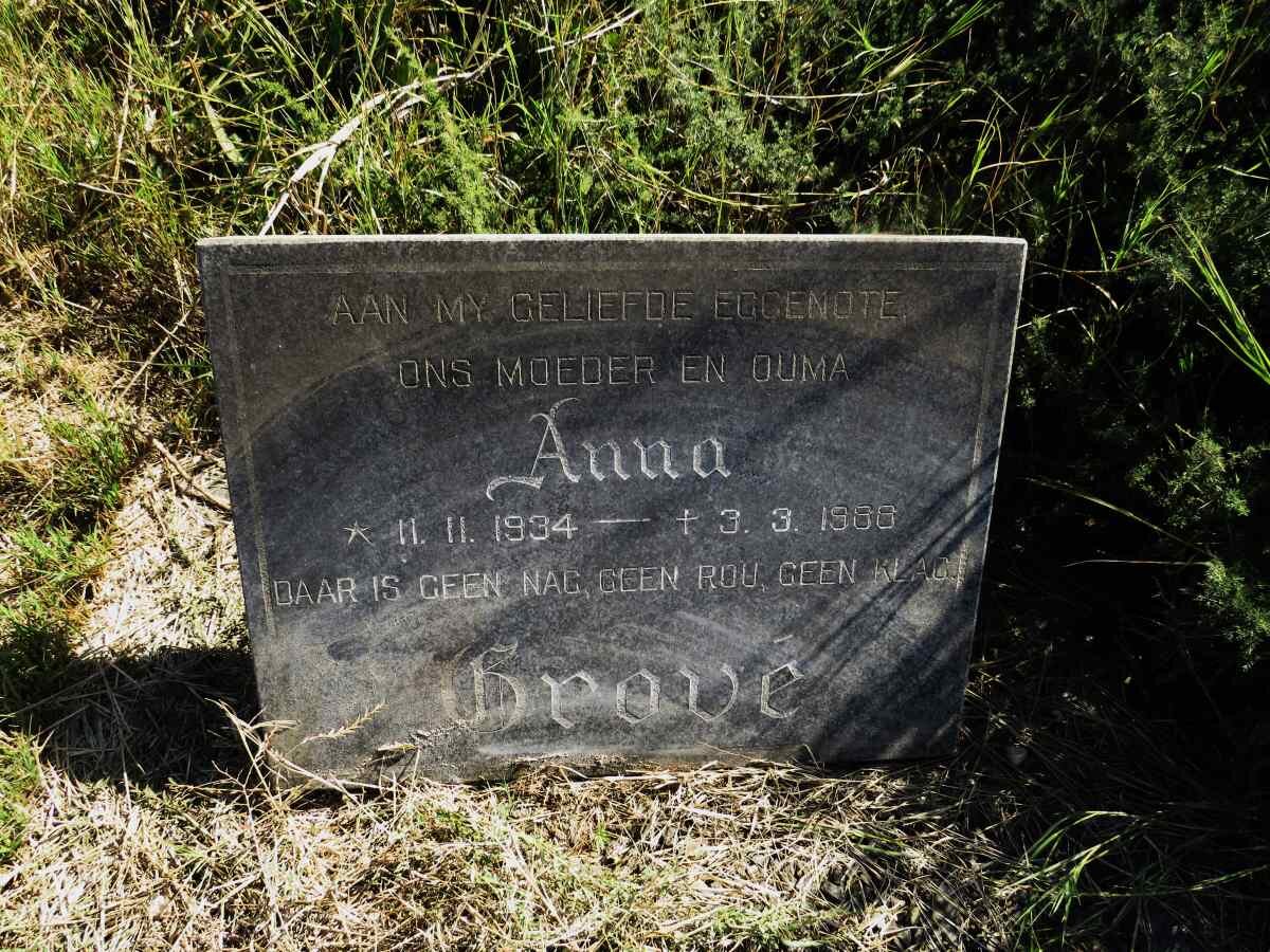 GROVE Anna 1934-1988
