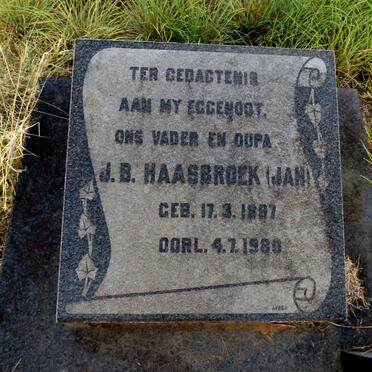 HAASBROEK J.B. 1897-1980 