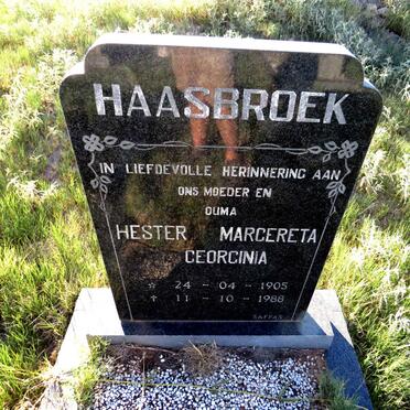 HAASBROEK Hester Margereta Georginia 1905-1988