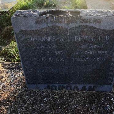 JORDAAN Johannes C. 1883-1955 & Pieter F.P. SWART 1888-1967