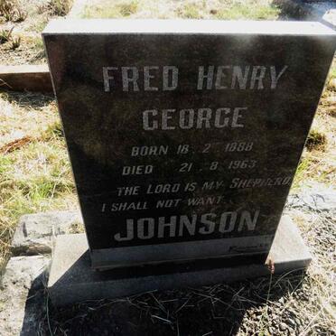 JOHNSON Fred Henry George 1888-1963