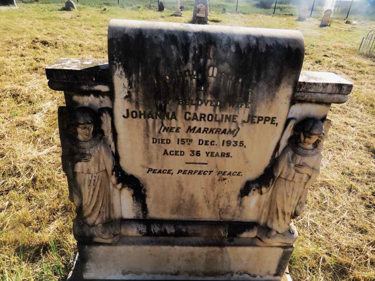 JEPPE Johanna Caroline nee MARKRAM -1935