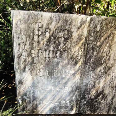 JACOBS David Hermanus 1911-1988