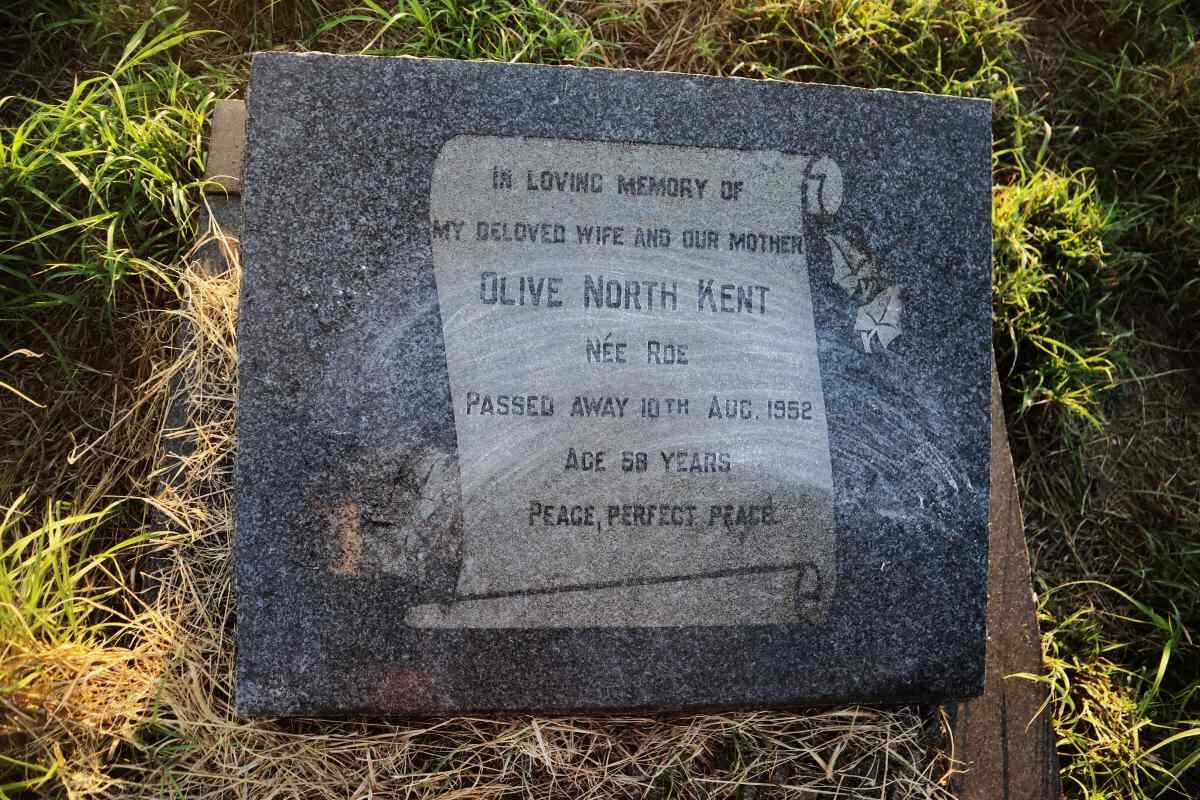 KENT Olive North nee ROE -1952