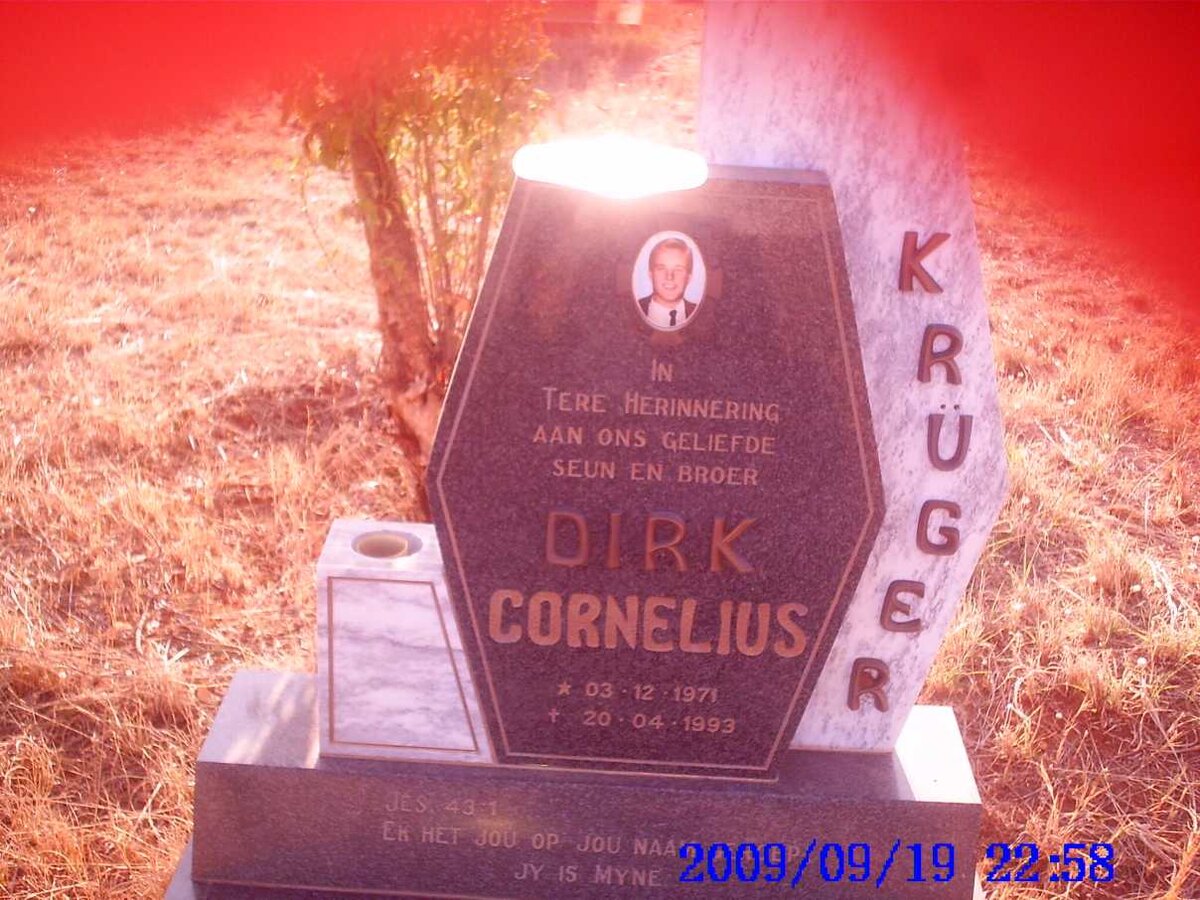 KRUGER Dirk Cornelius 1971-1993