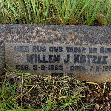 KOTZEE Willem J. 1883-1963