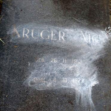 KRUGER Nic 1913-1977