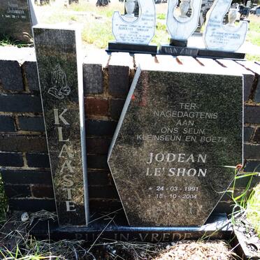 KLAASTE Jodean Le Shon 1991-2004