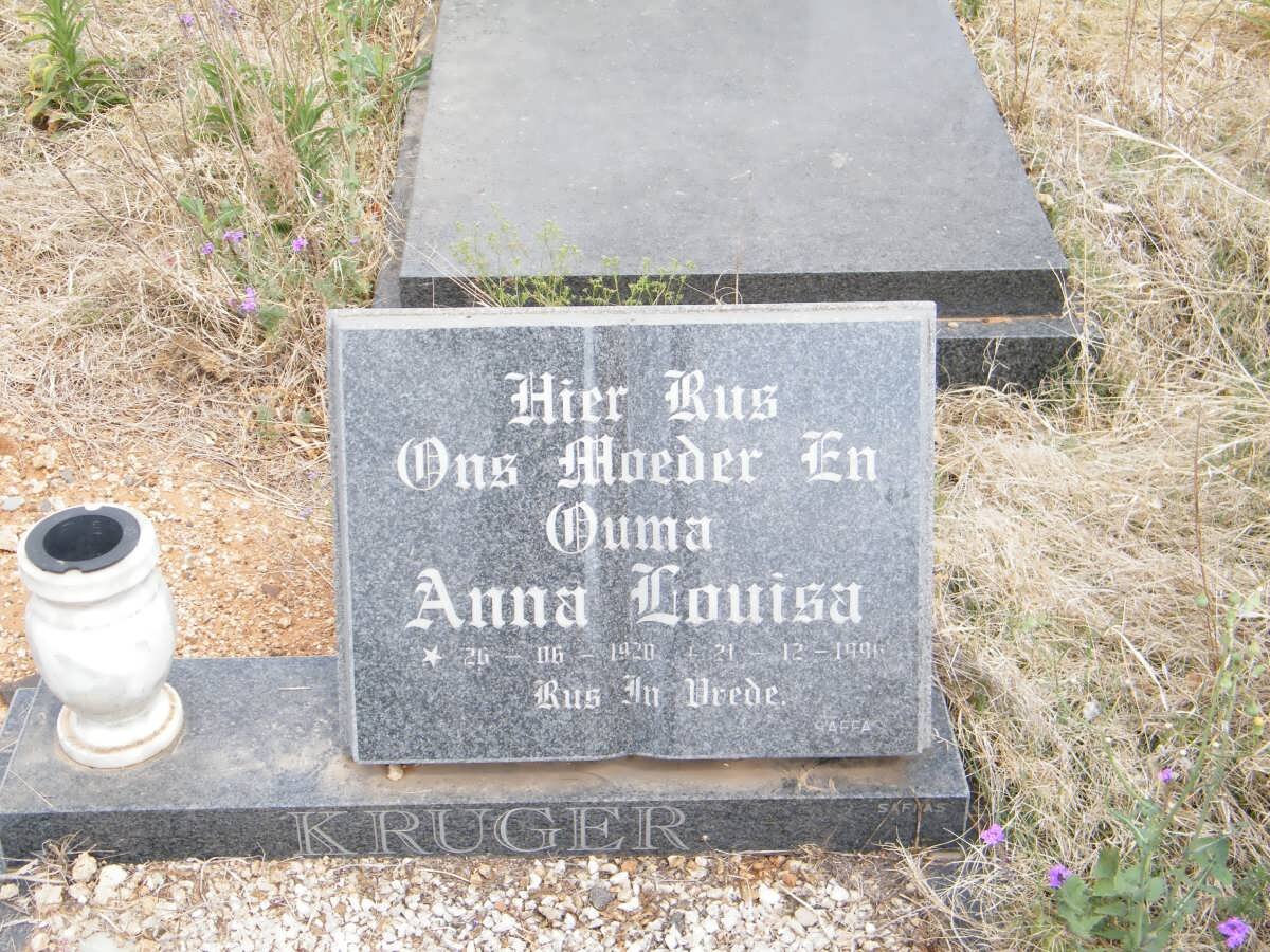 KRUGER Anna Louisa 1920-1990