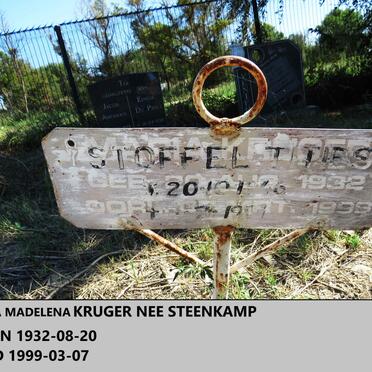 KRUGER Maria Madelena nee STEENKAMP 1932-1999 