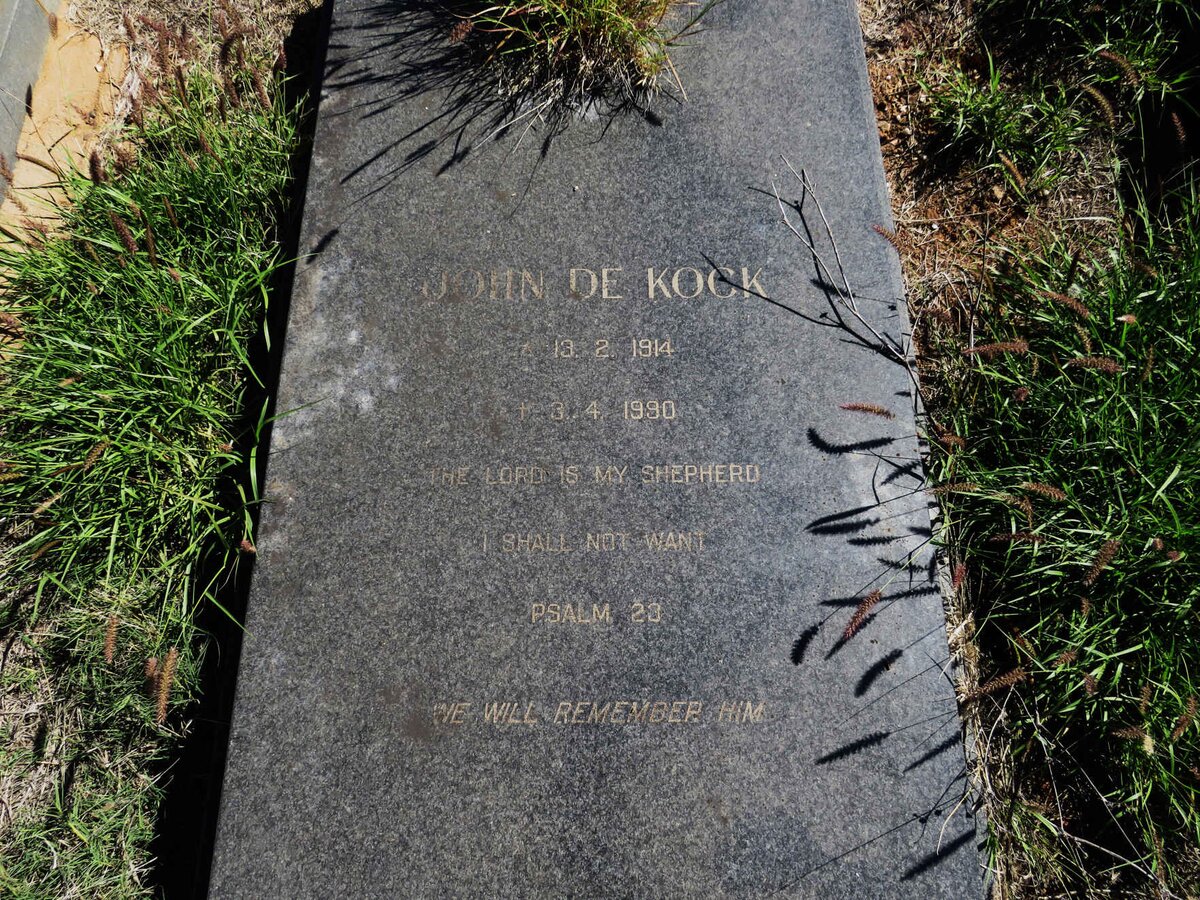 KOCK John, de 1914-1990