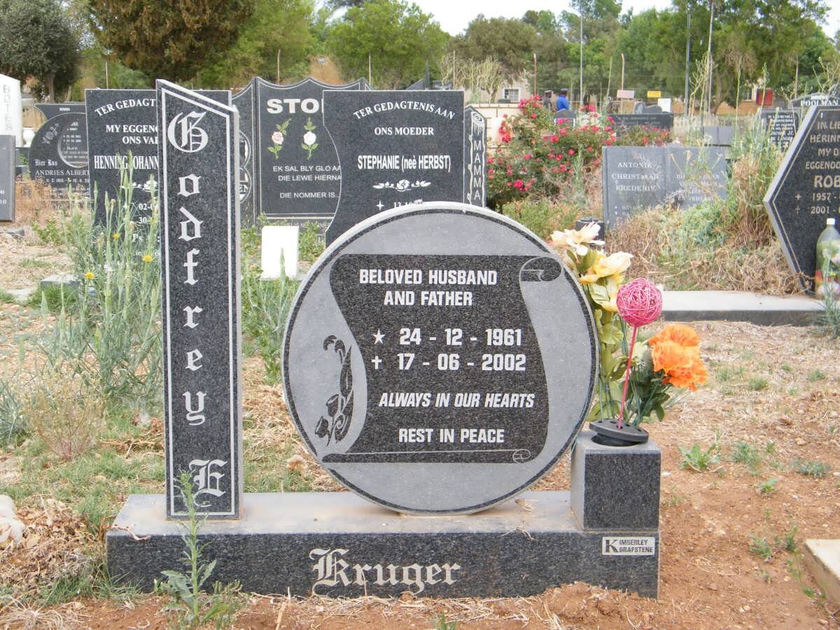 KRUGER Godfrey H. 1961-2002