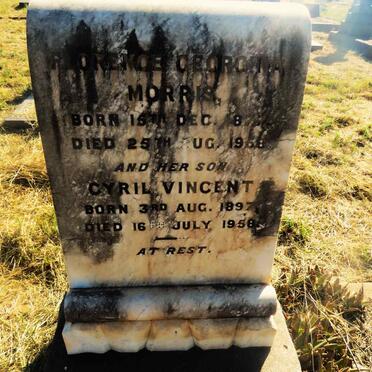 MORRIS Florence Georgina 1877-1968 :: MORRIS Cyril Vincent  1897-1958