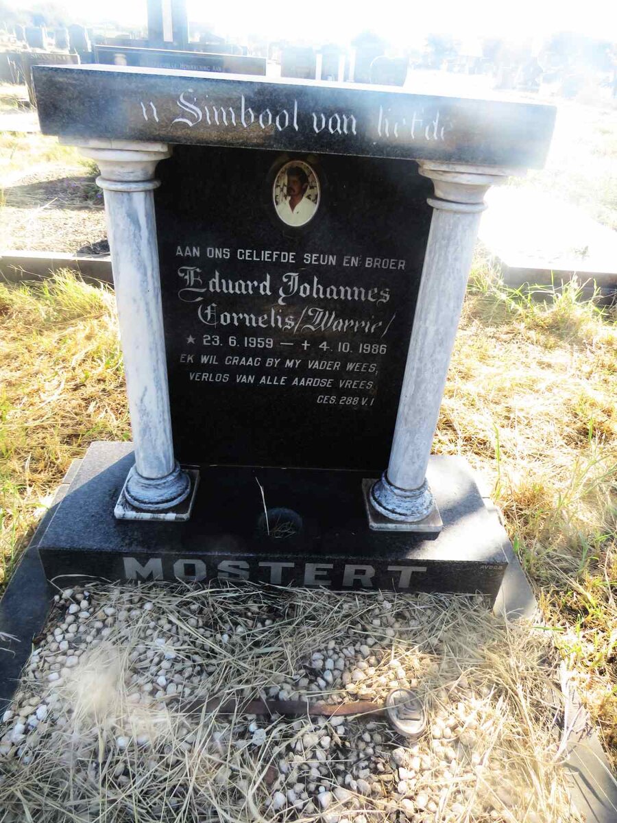 MOSTERT Eduard Johannes Cornelis 1959-1986