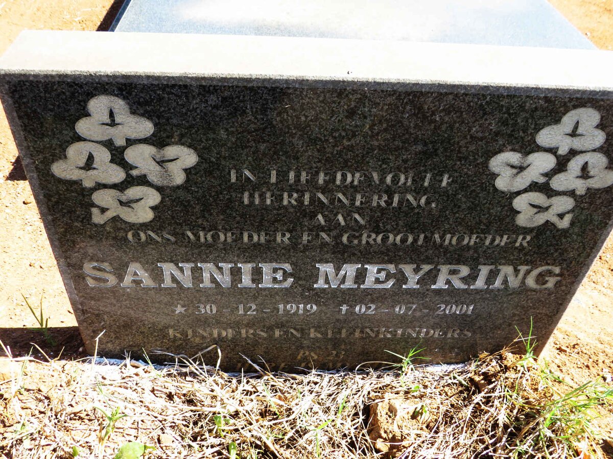 MEYRING Sannie 1919-2001