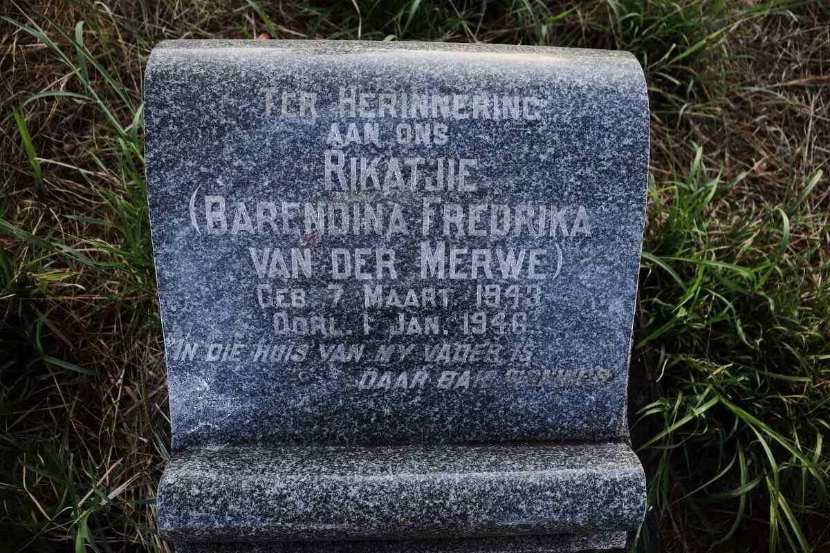 MERWE Barendina Fredrika, van der 1943-1946