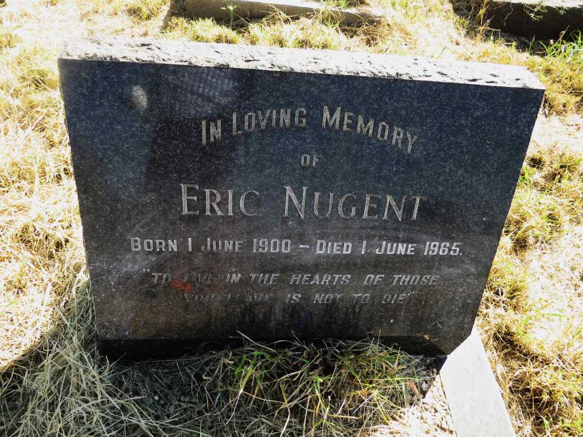 NUGENT Eric 1900-1965