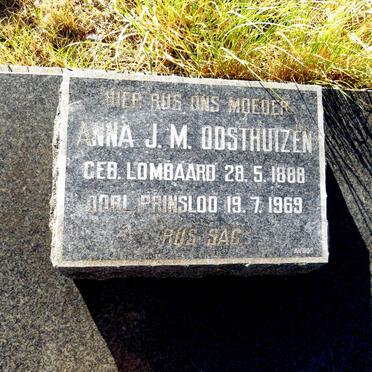 OOSTHUIZEN Anna J.M. LOMBAARD 1888-1969