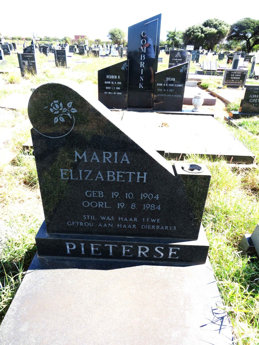 PIETERSE Maria Elizabeth 1904-1984