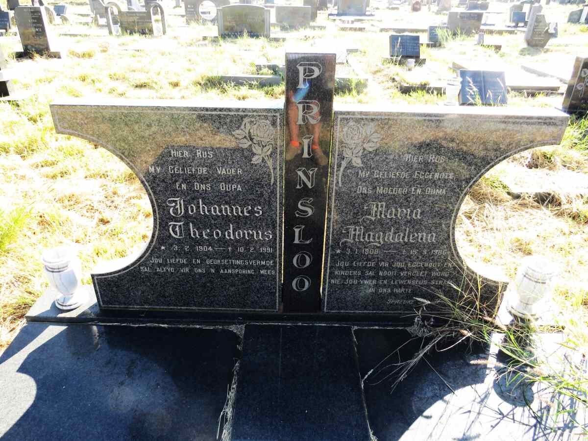 PRINSLOO Johannes Theodorus 1904-1991 & Maria Magdalena 1908-1986