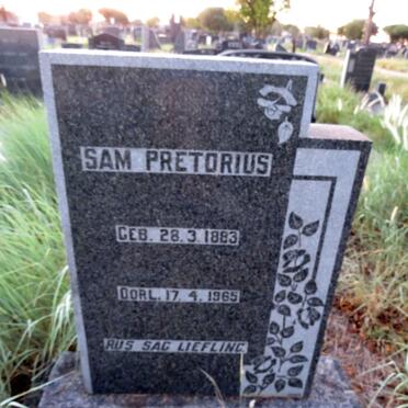 PRETORIUS Sam 1883-1965