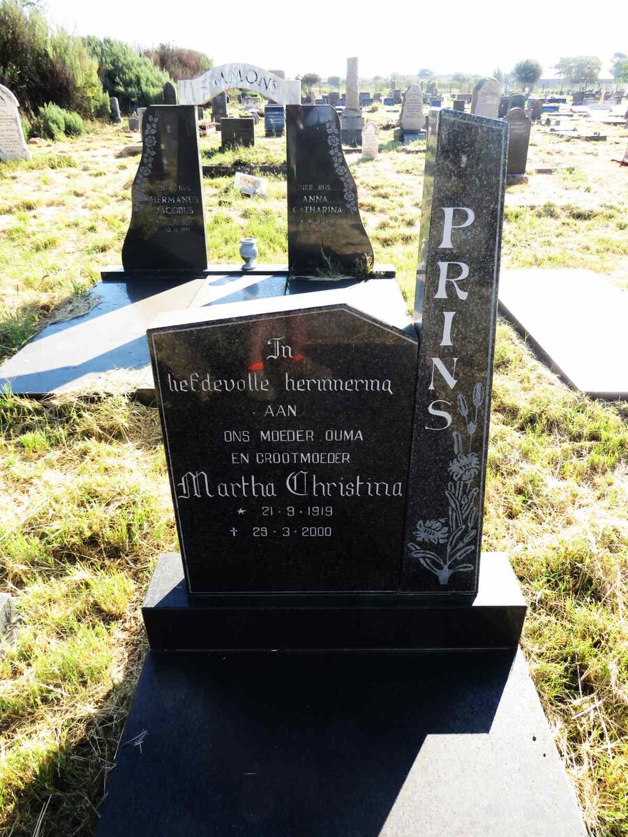 PRINS Martha Christina 1919-2000