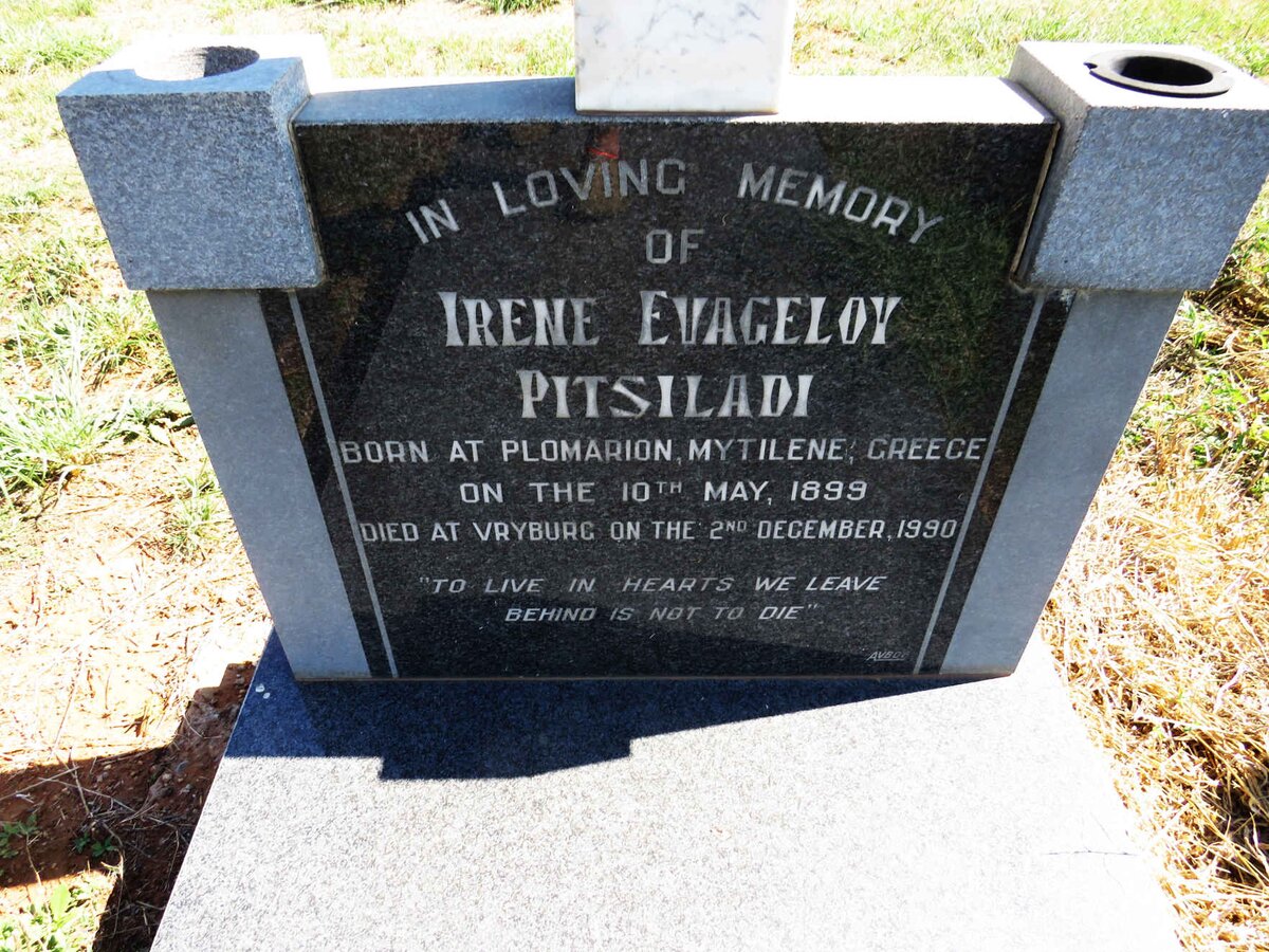 PITSILADI Irene Evageloy 1899-1990 