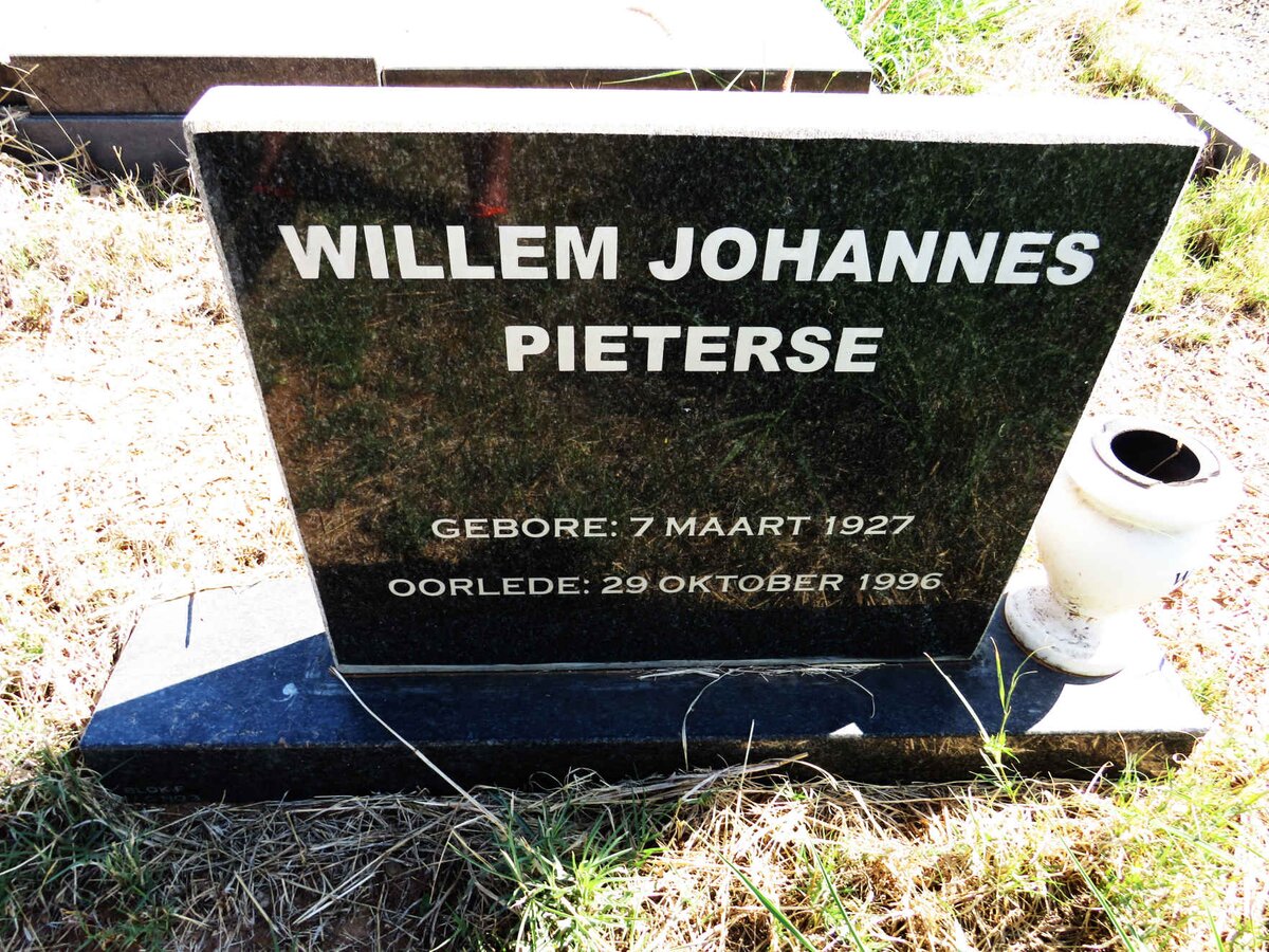 PIETERSE Willem Johannes 1927-1996