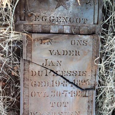 PLESSIS Jan, du 1895-1937