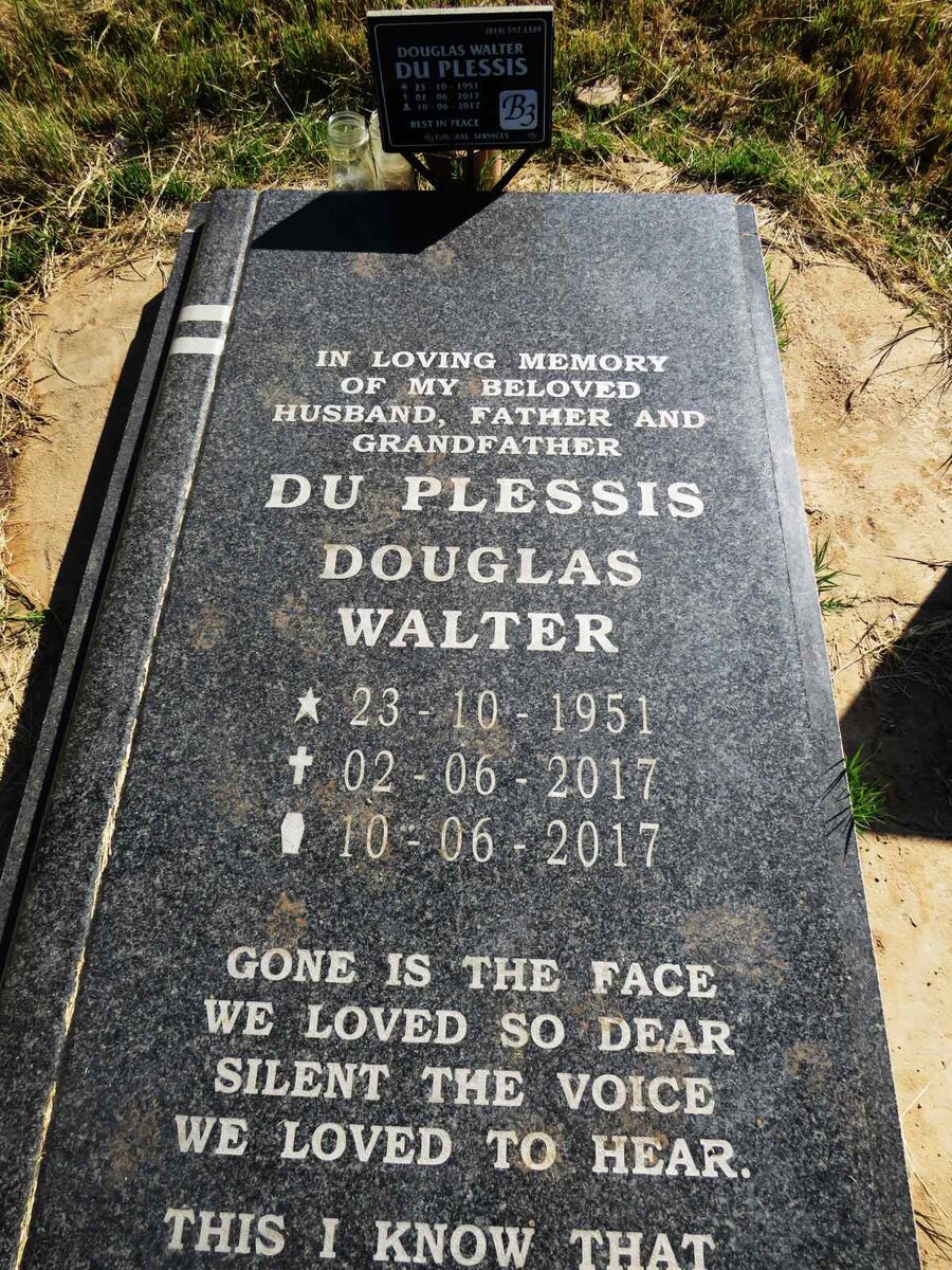 PLESSIS Douglas Walter, du 1951-2017