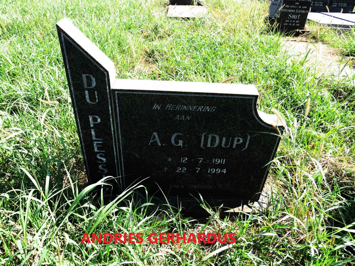 PLESSIS Andries Gerhardus, du 1911-1994
