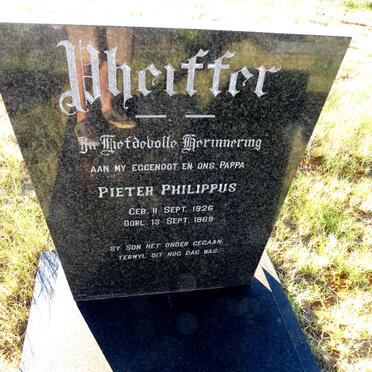 PHEIFFER Pieter Philippus 1926-1969