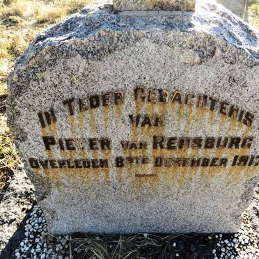 RENSBURG Pieter, van -1917