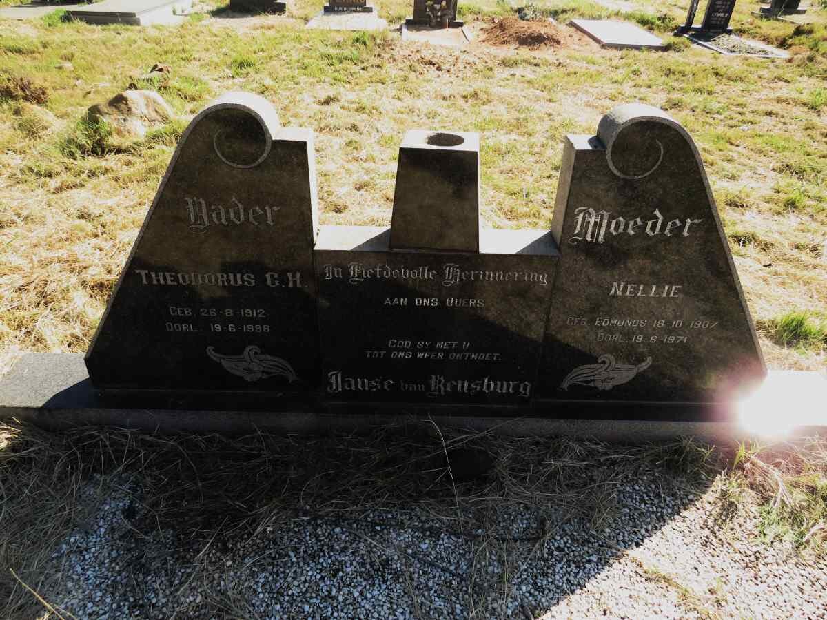 RENSBURG Theodorus C.H., Janse van  1912-1998 & Nellie EDMUNDS 1907-1971