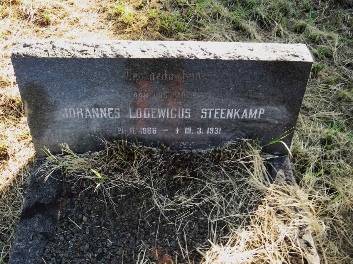 STEENKAMP Johannes Lodewicus 1886-1931