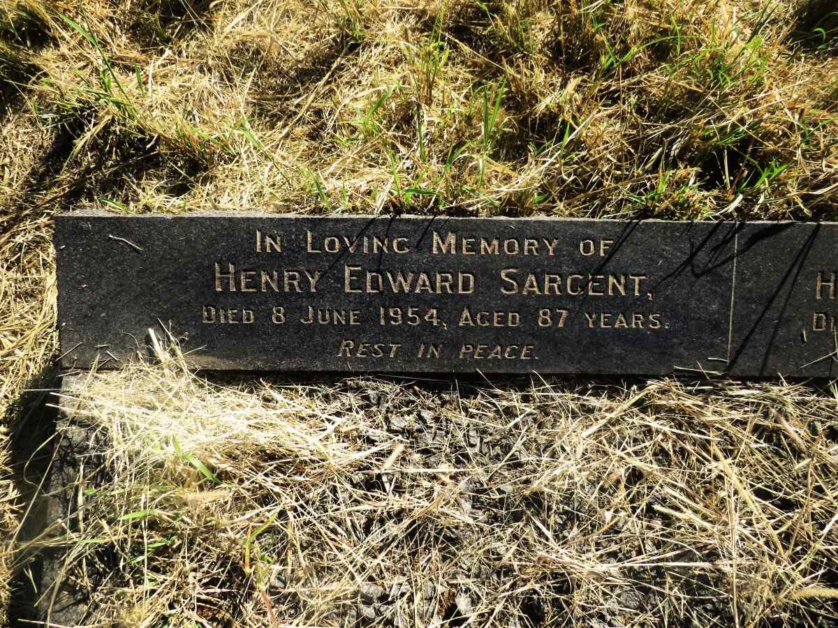 SARGENT Henry Edward -1954 & Rose Ethel -1953 :: SARGENT Henry Michael -1914_1