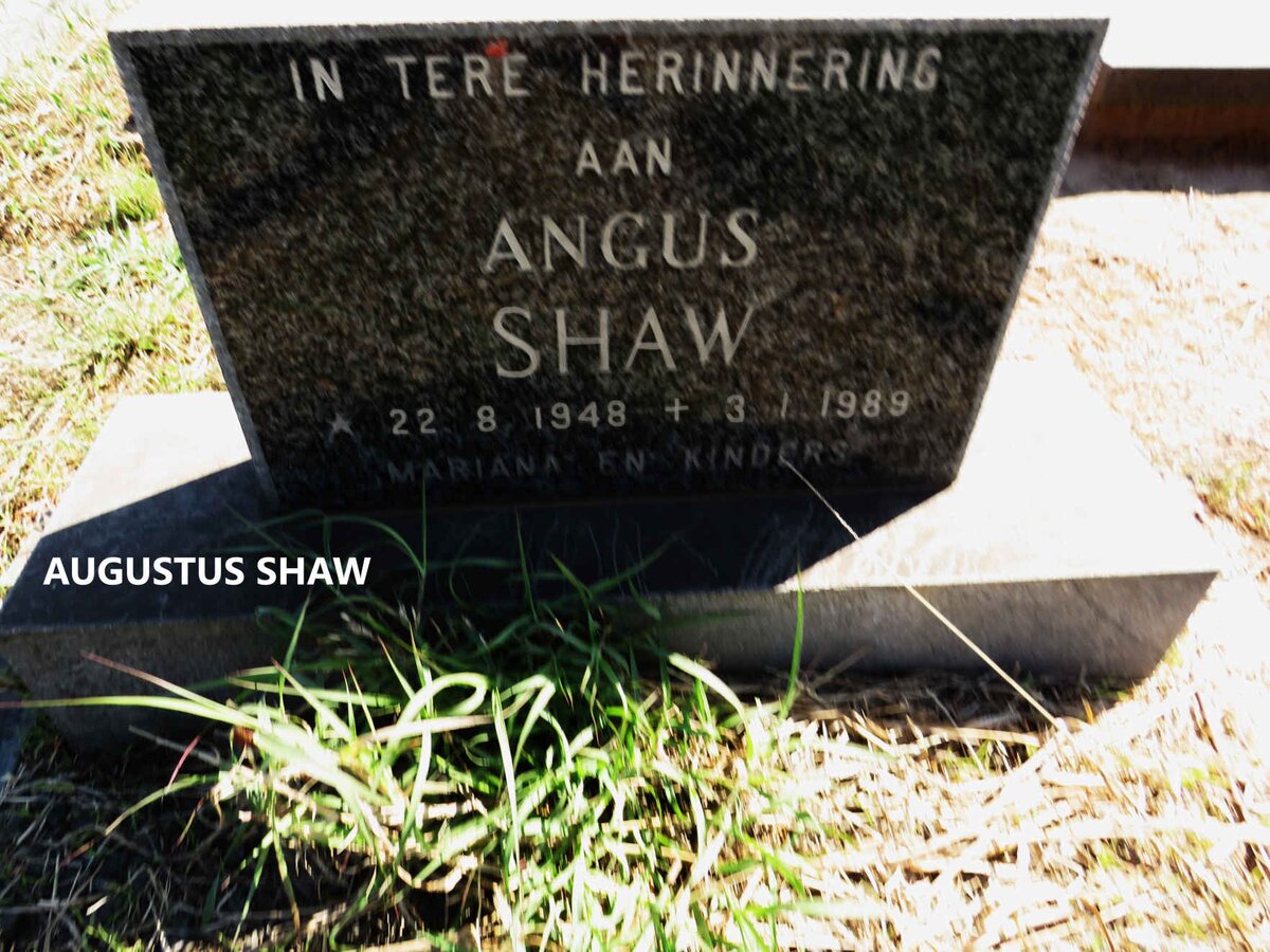 SHAW Angus 1948-1989