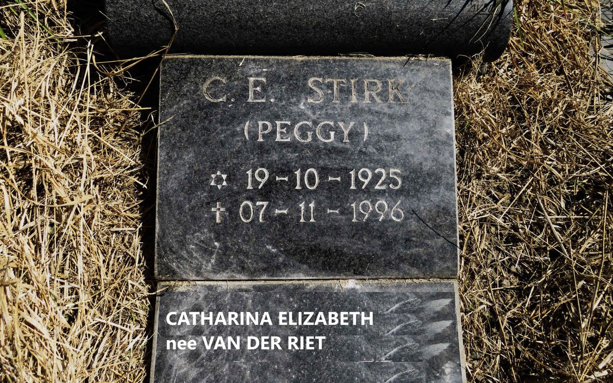 STIRK Southey Claude 1925-1998 & Catherina Elizabeth VAN DER RIET 1925-1996 _2