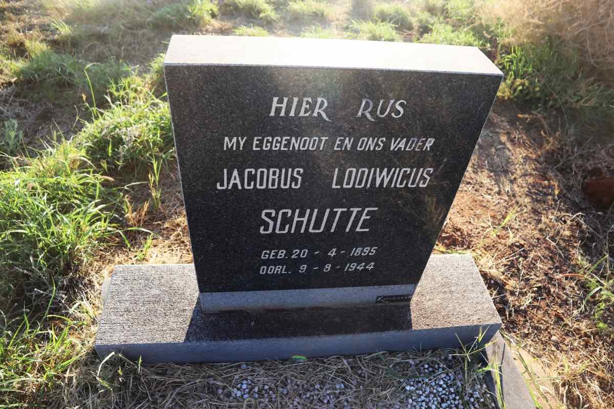 SCHUTTE Jacobus Lodiwicus 1895-1944