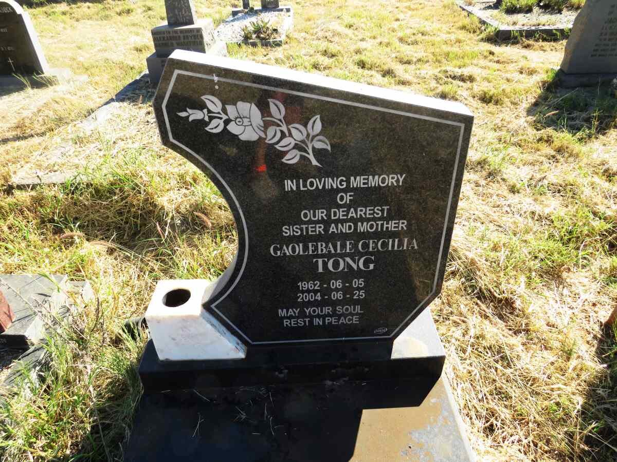 TONG Gaolebale Cecilia 1962-2004