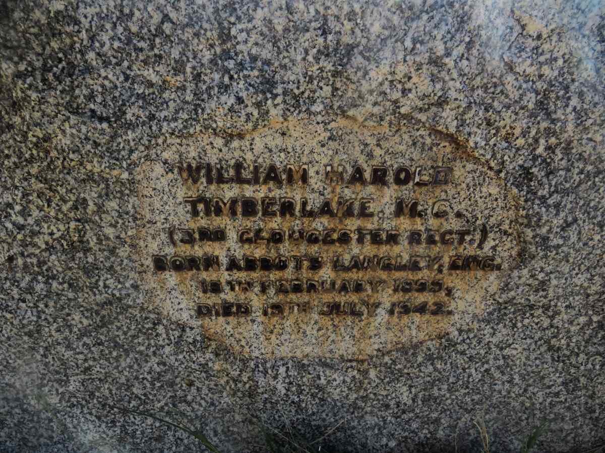 TIMBERLAKE William Harold 1895-1942