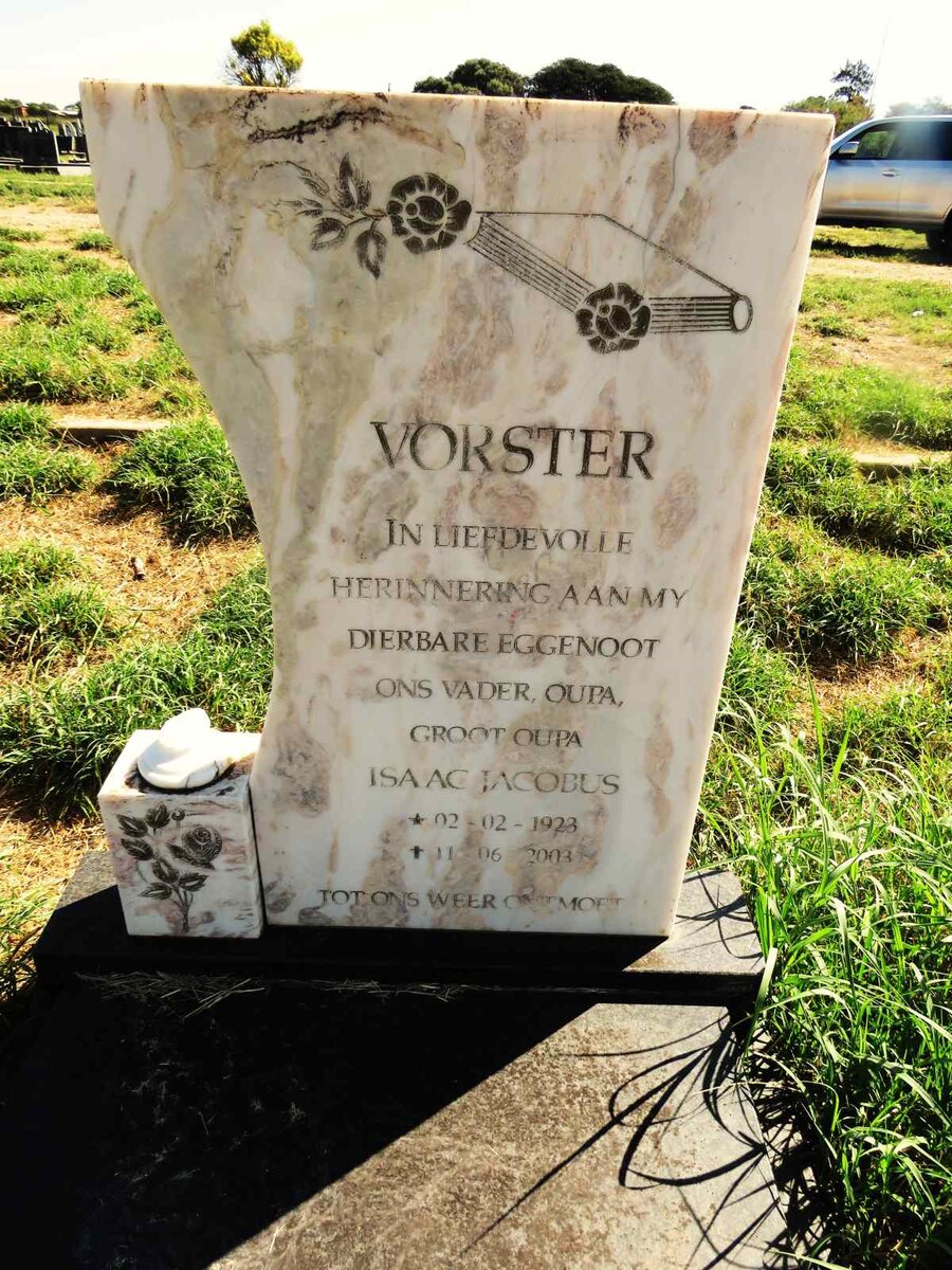 VORSTER Isaac Jacobus 1923-2003