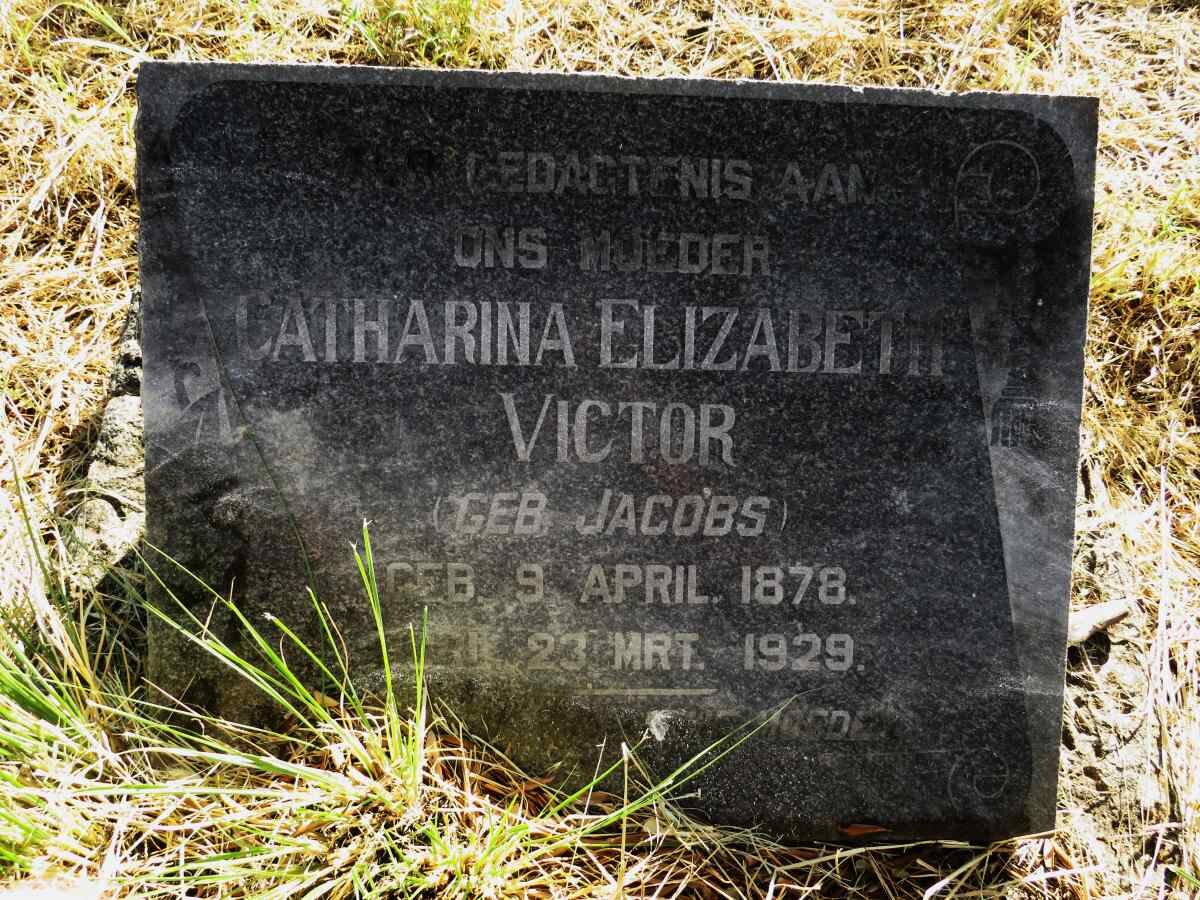 VICTOR Catharina Elizabeth nee JACOBS 1878-1929