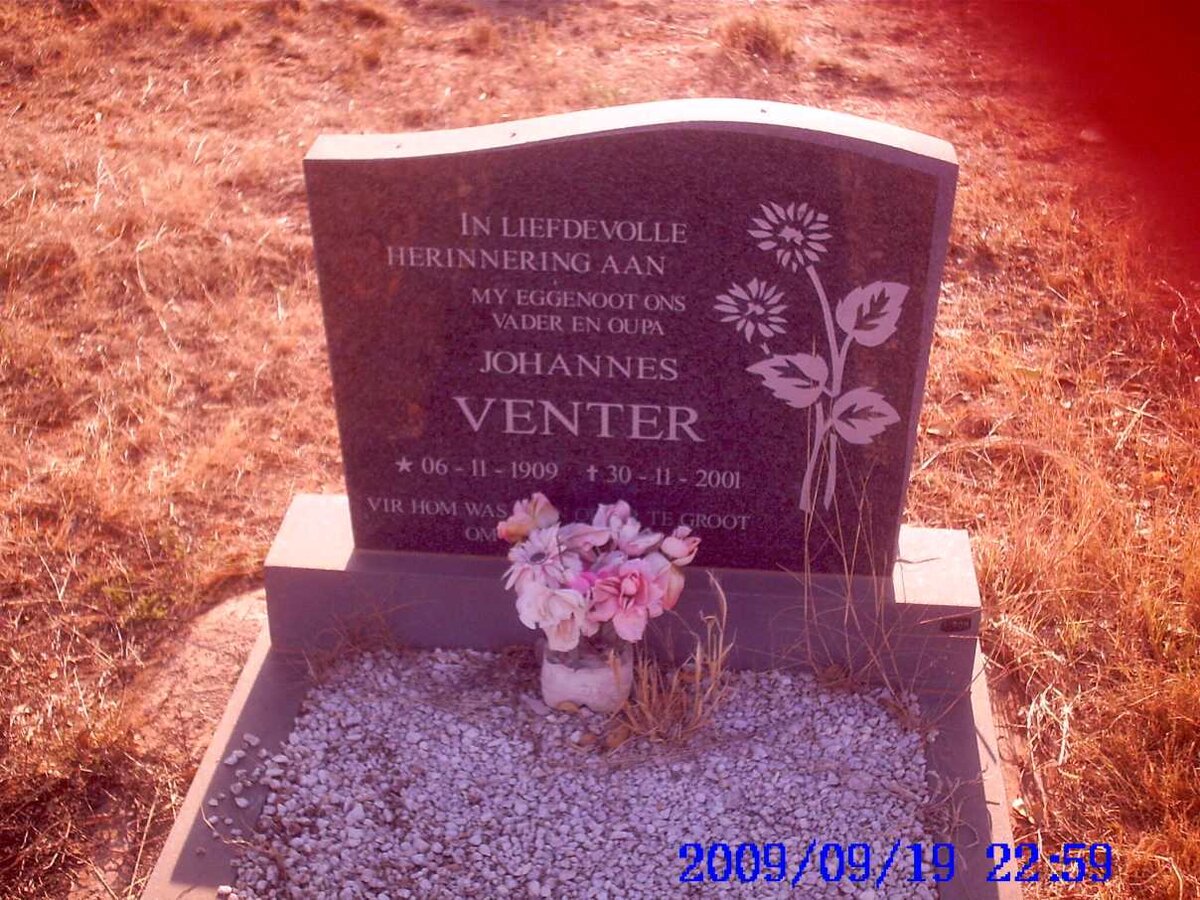VENTER Johannes 1909-2001