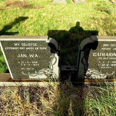 VILJOEN Jan W.A. 1909-1973 & Catharina A. v.d. WESTHUIZEN 1908-1978