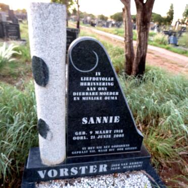 VORSTER Sannie 1918-2003