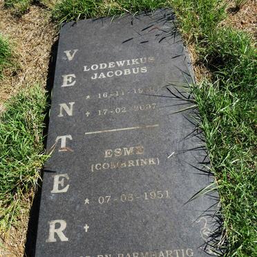 VENTER Lodewikus Jacobus 1949-2007 & Esme COMBRINK 1951-