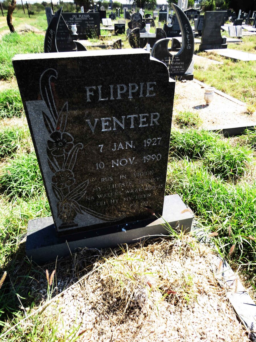 VENTER Flippie 1927-1990