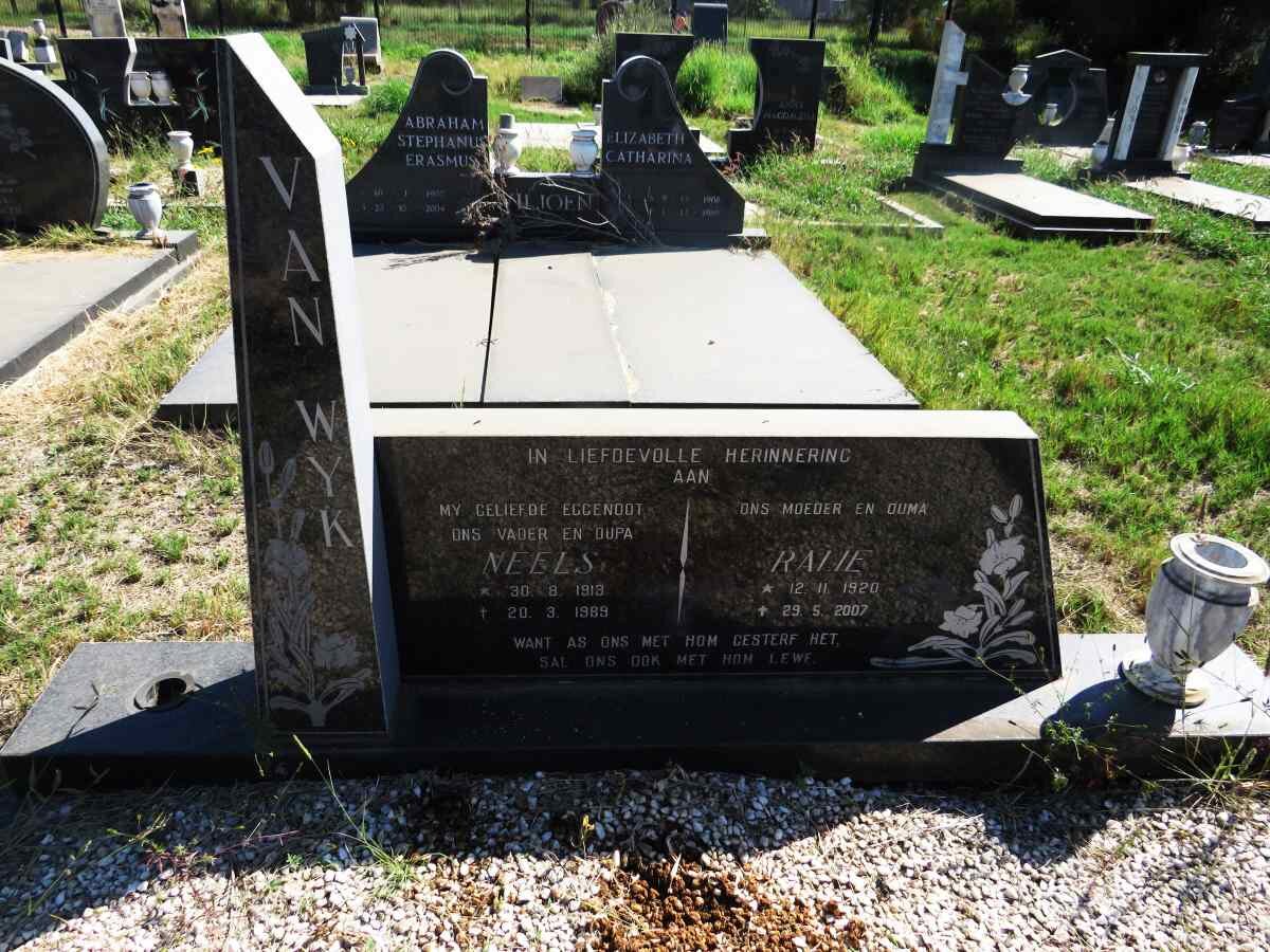 WYK Neels, van 1913-1989 & Ralie 1920-2007